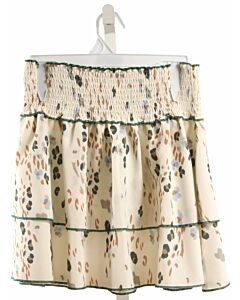 PLEAT.  WHITE   SMOCKED SKIRT