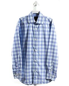 TAILORBYRD  BLUE  PLAID  DRESS SHIRT