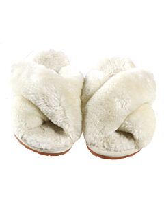 NO TAG WHITE SLIPPERS *EU SIZE 32-33 *VGU SIZE CHILD 1.5