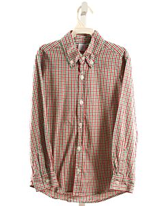 MARY & GRACE  RED  PLAID  DRESS SHIRT