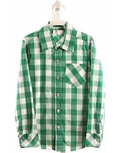 HANNAH KATE  GREEN  PLAID  DRESS SHIRT