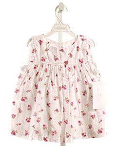 HANNAH KATE  WHITE  FLORAL  SLEEVELESS SHIRT