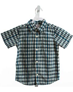 HANNA ANDERSSON  BLUE  PLAID  DRESS SHIRT