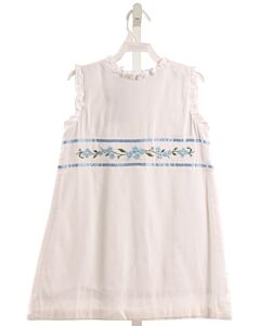 THE OAKS APPAREL   WHITE  FLORAL EMBROIDERED DRESS