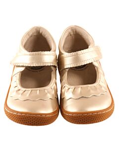 LIVIE & LUCA GOLD MARY JANES *THIS ITEM IS GENTLY USED WITH MINOR SIGNS OF WEAR (FAINT STAIN) *EUC SIZE TODDLER 12