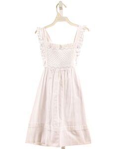 ALICE KATHLEEN  WHITE   SMOCKED DRESS