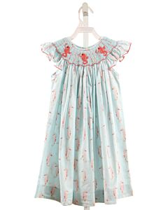 CASTLES & CROWNS  AQUA   SMOCKED DRESS