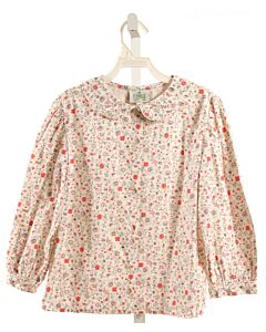 TENNILLE KIDS  WHITE  FLORAL  DRESS SHIRT