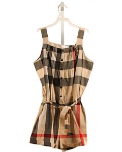 BURBERRY  BROWN  PLAID  ROMPER
