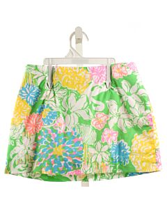 LILLY PULITZER  LIME GREEN  FLORAL  SKORT
