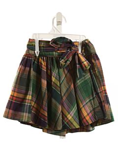RALPH LAUREN  GREEN  PLAID  SKIRT