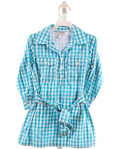 PRODOH  BLUE  GINGHAM  DRESS