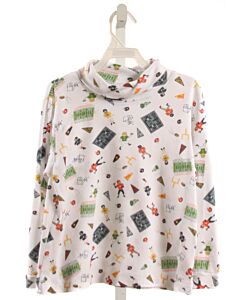 BELLA BLISS  MULTI-COLOR  PRINT  KNIT LS SHIRT