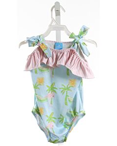 J. BAILEY  AQUA  PRINT  1-PIECE SWIMSUIT