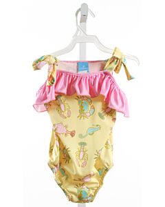 J. BAILEY  YELLOW  PRINT  1-PIECE SWIMSUIT