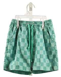 ROSIE BEACH  MINT  CHECK  SWIM TRUNKS