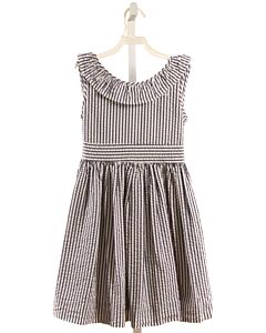 HANNAH KATE  CHAMBRAY SEERSUCKER STRIPED  DRESS