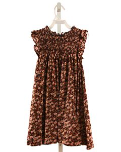 PINK CHICKEN  PINK  FLORAL SMOCKED DRESS