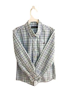 SOUTHERN MARSH  BLUE  PLAID  DRESS SHIRT