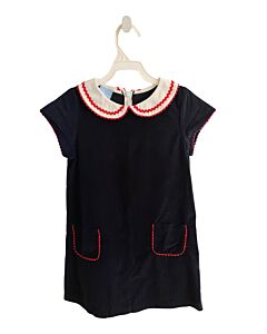 BELLA BLISS  BLUE CORDUROY   DRESS WITH RIC RAC