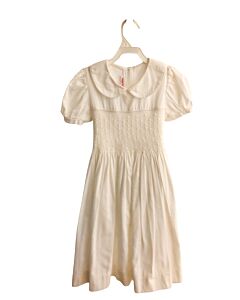 KAYCE HUGHES  WHITE   SMOCKED DRESS