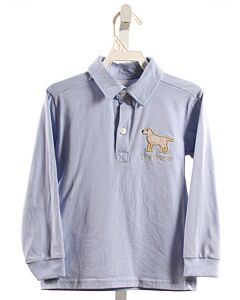 CECIL & LOU  LT BLUE   APPLIQUED KNIT LS SHIRT