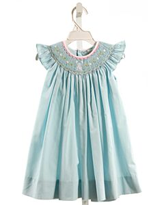 PETIT AMI  AQUA   SMOCKED DRESS