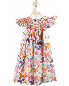 MOM & ME  MULTI-COLOR   SMOCKED DRESS