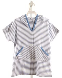 LITTLE ENGLISH  LT BLUE  STRIPED  COVER UP