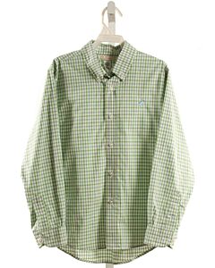 THE BEAUFORT BONNET COMPANY  GREEN  PLAID  DRESS SHIRT