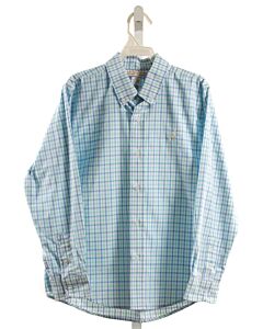 THE BEAUFORT BONNET COMPANY  BLUE  PLAID  DRESS SHIRT