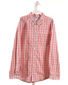 BELLA BLISS  RED  PLAID  DRESS SHIRT