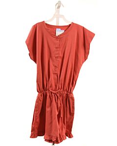 BELLA BLISS  RED    ROMPER WITH RUFFLE