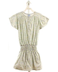 BELLA BLISS MINT FLORAL SMOCKED DRESS