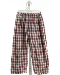 CECIL & LOU  BROWN  PLAID  PANTS