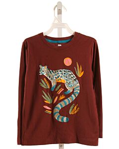 TEA MAROON PRINTED DESIGN T-SHIRT
