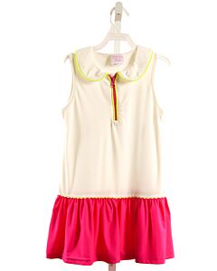 STITCHY FISH HOT PINK KNIT DRESS