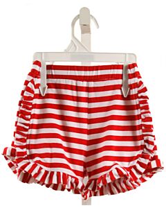 STITCHY FISH RED STRIPED SHORTS WITH RUFFLE
