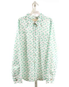 HANNAH KATE  MINT  PRINT  DRESS SHIRT