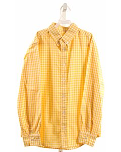 KELLY'S KIDS  YELLOW  GINGHAM  DRESS SHIRT