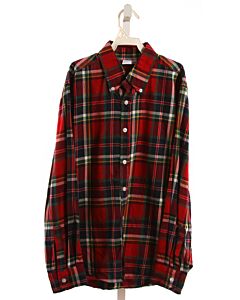 MARY & GRACE  RED  PLAID  DRESS SHIRT
