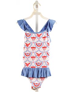 THE BEAUFORT BONNET COMPANY  MULTI-COLOR    1-PIECE SWIMSUIT WITH RUFFLE