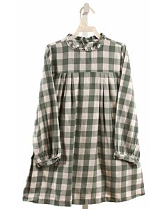 BELLA BLISS  GREEN FLANNEL PLAID  DRESS