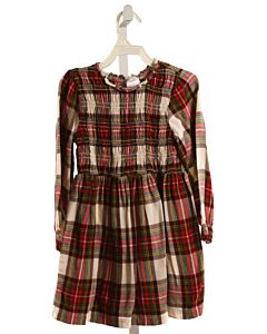 HANNA ANDERSSON  RED  PLAID SMOCKED DRESS