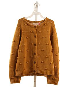 PINK CHICKEN  MUSTARD  SWISS DOT  CARDIGAN