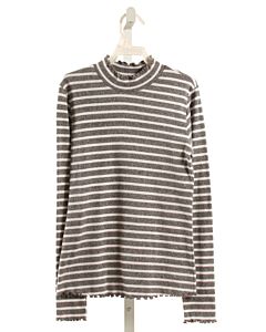 MAYORAL  GRAY  STRIPED  KNIT LS SHIRT