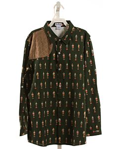 BLUE QUAIL  FOREST GREEN    DRESS SHIRT