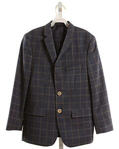 TALLIA  BLUE  WINDOWPANE  BLAZER