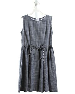 CLASSIC GIRL  CHAMBRAY    DRESS WITH BOW