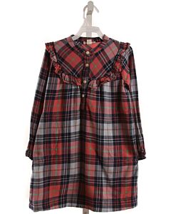 CREWCUTS  PINK  PLAID  DRESS WITH RUFFLE